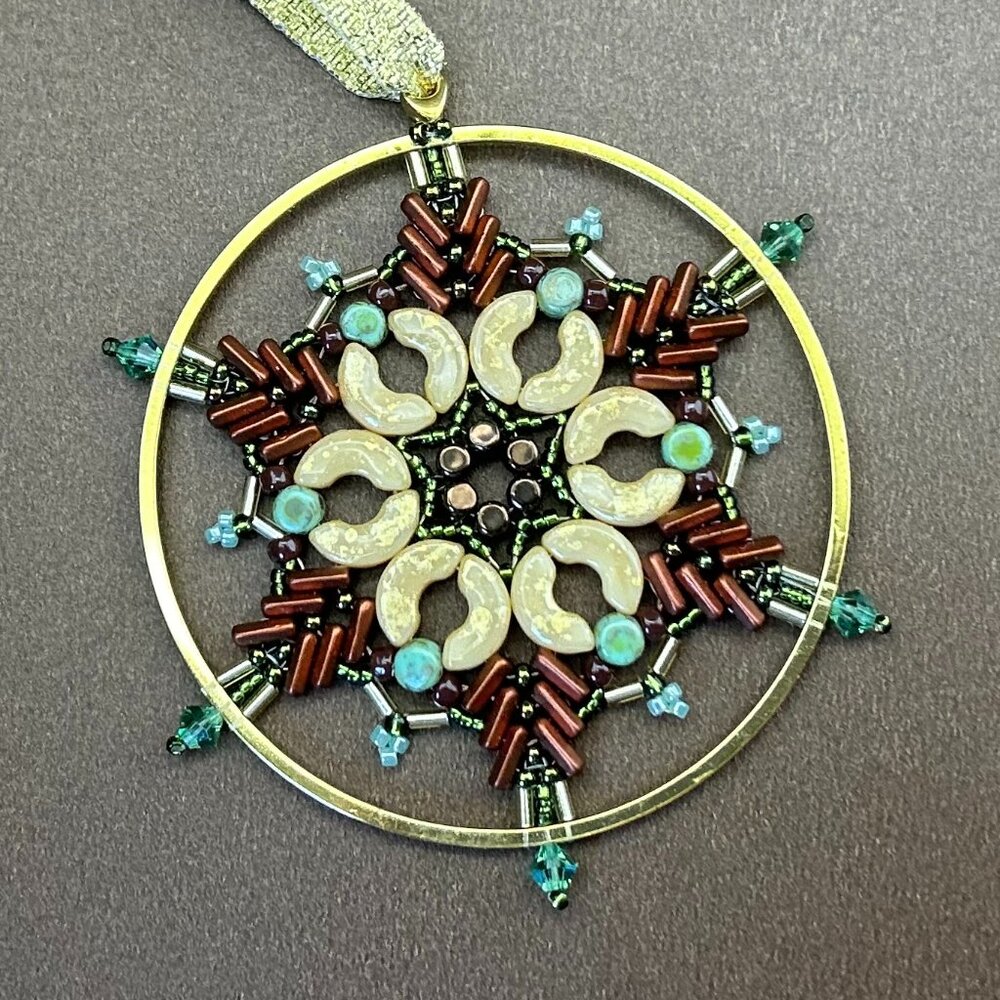 Star Ornament for Christmas - Beaded Ma Star - Star Decoration - Christmas Tree